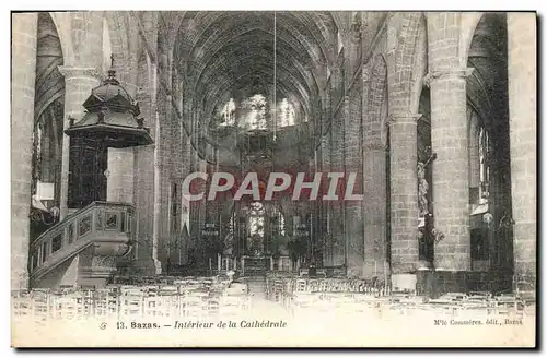 Cartes postales Bazas Interieur de la Catherale