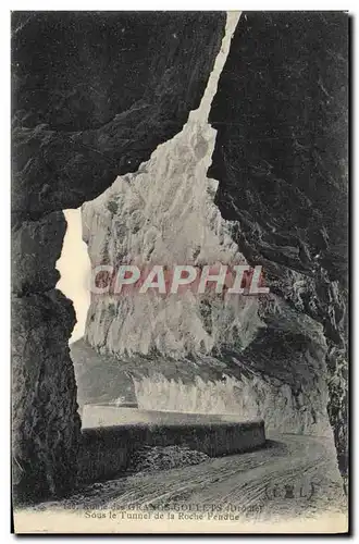 Cartes postales Route des Grands Goulets Sous le tunnel de la roche fendue
