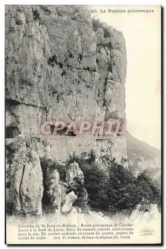 Cartes postales Environs de St Jean en Royans Route de Combe Laval a la foret de Lente