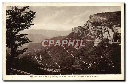 Cartes postales Du Rousset Les Lacets de la Descente Sur Die