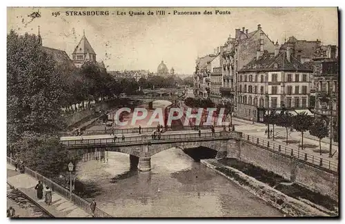 Cartes postales Strasbourg Les Quais de Panorama des Ponts