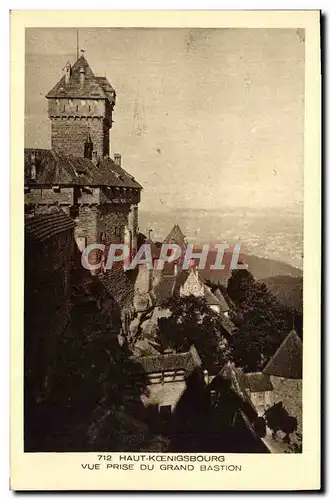 Cartes postales Haut Koenigsbourg Vue Prise Du Grand Bastion