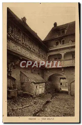 Cartes postales Obernai Cour Woelfle