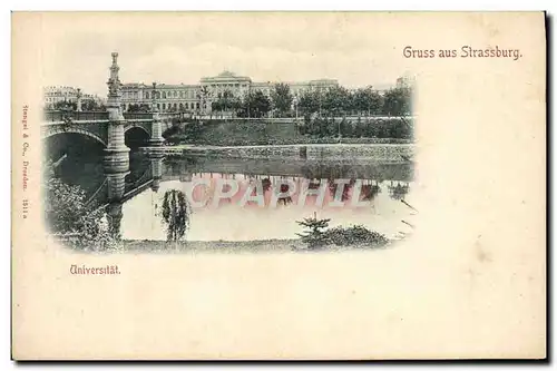 Cartes postales Strasbourg Gruss aus Universitat