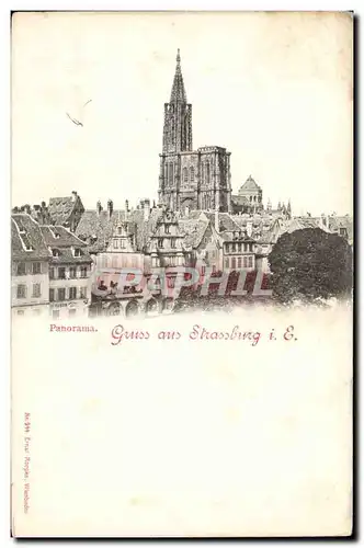 Cartes postales Strasbourg Gruss aus Panorama