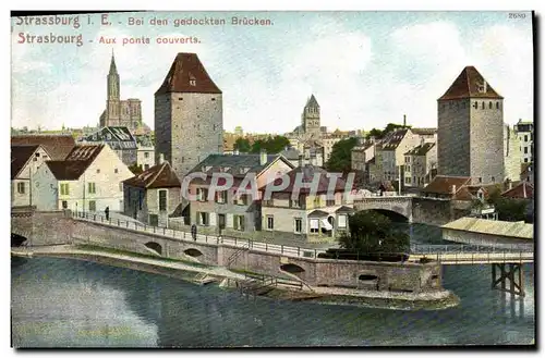 Cartes postales Strasbourg Aux ponts couverts