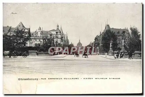 Cartes postales Strasbourg Rue Empereur Guillaume