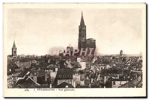 Cartes postales Strasbourg Vue Generale