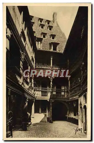 Ansichtskarte AK Strasbourg Musee alsacien Cour du corbeau