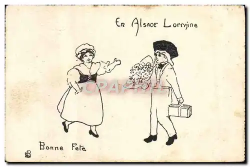 Cartes postales Fantaisie Enfants Alsace