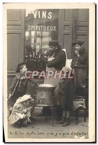 Cartes postales Fantaisie Enfants Marchand de marrons