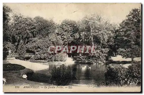 Cartes postales Abbeville Le Jardin Public