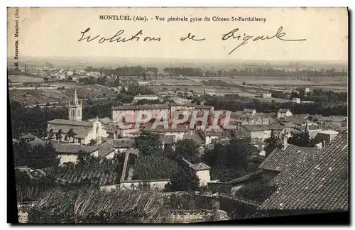 Cartes postales Montluel Vue Generale Prise du Coteau St Barthelemy
