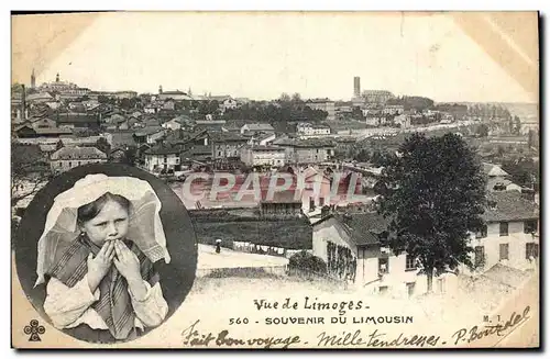 Cartes postales Vue de Limoges Souvenir du Limousin Enfant Folklore