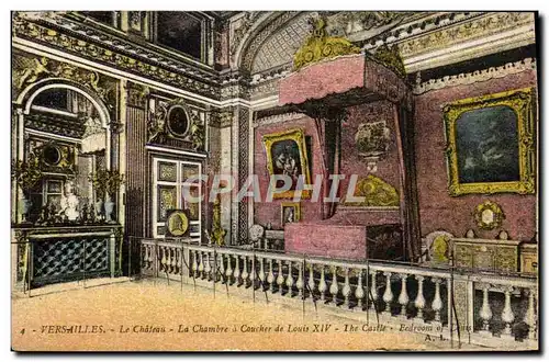 Cartes postales Versailles Le Chateau La Chambre Coucher de Louis XIV