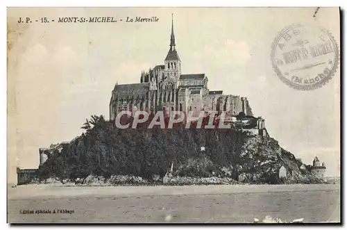 Ansichtskarte AK Mont Saint Michel La Merveille