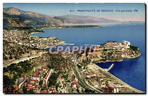 Cartes postales Principaute de Monaco Vue generale