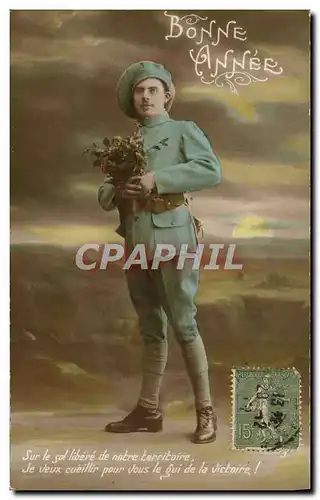 Cartes postales Fantaisie Homme Soldat Militaria