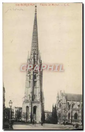 Cartes postales Bordeaux Fleche Saint Michel