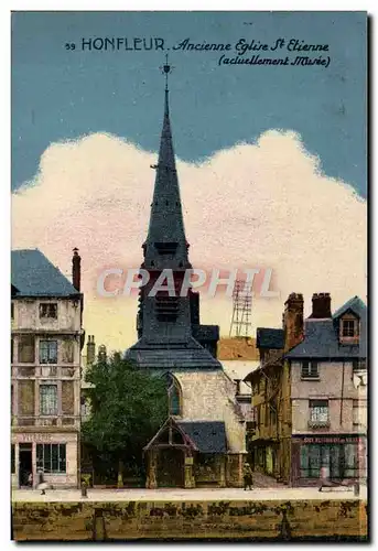 Cartes postales Honfleur Ancienne Eglise Saint Etienne