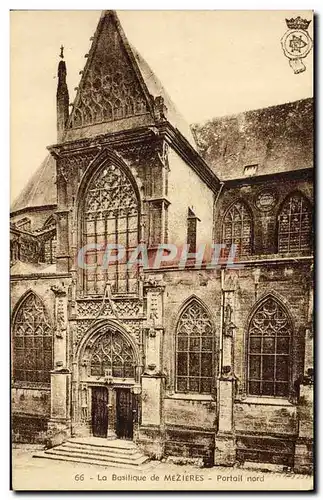 Ansichtskarte AK La Basilique de Mezieres Portail nord