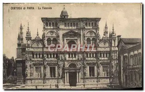 Cartes postales Certosa di Pavia La Facciata