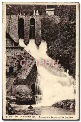 Cartes postales La Bourboule Cascade du Barrage sur la Dordogne