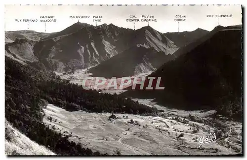 Cartes postales moderne L'Auvergne Vallee du Sancy en amont du Mont Dore et les gorges d'enfer Panorama pris du pl