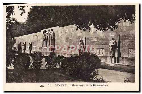 Ansichtskarte AK Geneve Monument de la Reformation