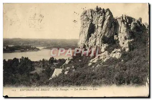 Ansichtskarte AK Environs de Brest Le Passage Les Rochers