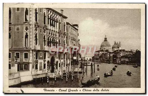 Cartes postales Venezia Canal Grande e Chiesa della Salute