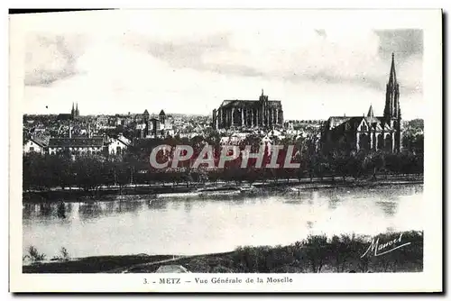 Cartes postales Metz Vue Generale de la Moselle