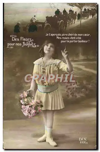 Cartes postales Fantaisie Enfant Soldats