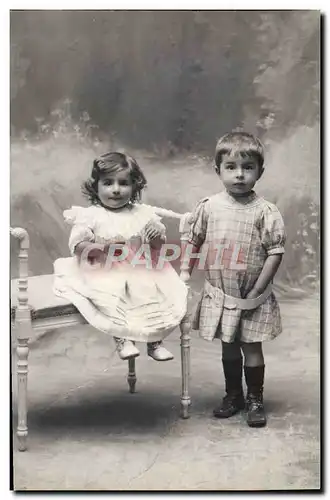 CARTE PHOTO Enfants Bordeaux