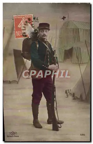 Cartes postales Fantaisie Homme Soldat Militaria