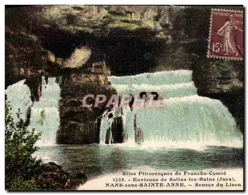 Cartes postales Environs de Salins Les Bains Nans sous Sainte Anne Source du Lison
