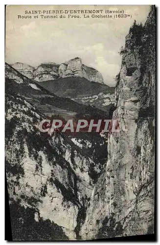 Cartes postales Saint Pierre D&#39Entremont Route et Tunnel du Frou La cochette