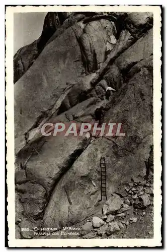 Cartes postales Chamonix Mont Blanc Passage des Egralets Alpinisme