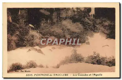 Cartes postales Fontaine De Vaucluse Les cascades et l&#39aiguille