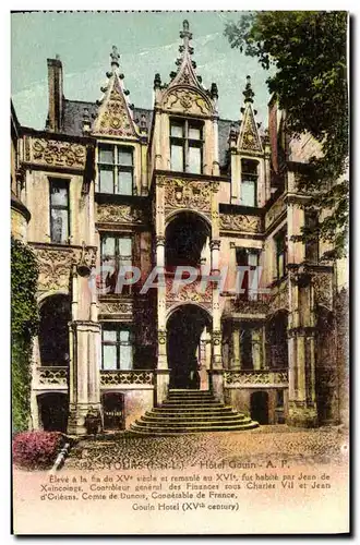 Cartes postales Tours Hotel Gouin