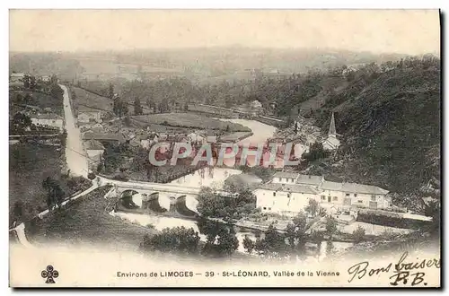 Cartes postales Environs de Limoges St Leonard Vallee de la Vienne