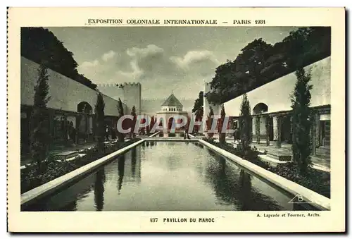 Cartes postales Paris Exposition coloniale Internationale 1931 Pavillon Du Maroc