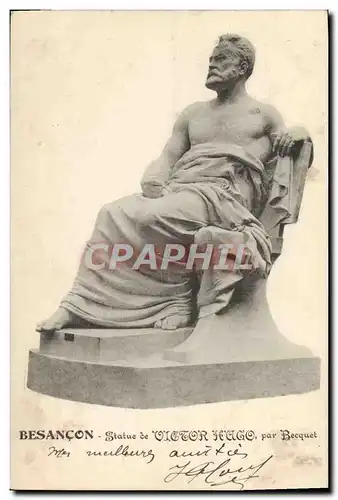 Cartes postales Besancon Statue De Victor Hugo par Becquet