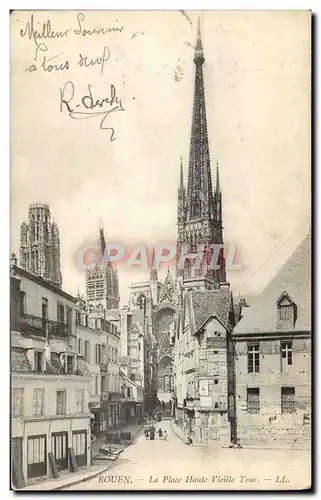 Cartes postales Rouen La place Haute Vieille Tour