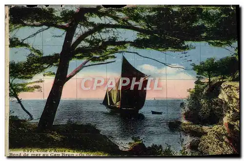 Cartes postales Bord de mer au Cap Brun Bateau