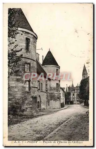 Cartes postales Poissy Facade De I&#39Enclose De I&#39Abbaye