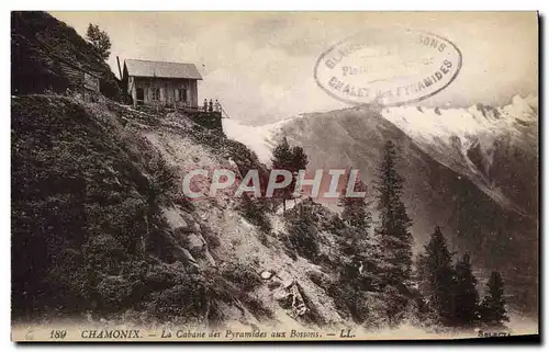 Cartes postales Chamonix La Cabane Des Pyramides Aux Bossons