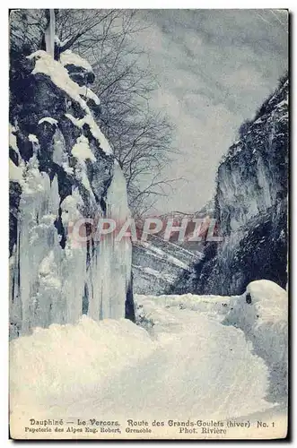 Cartes postales Dauphine Le Vercors Route Des Grands Goulets