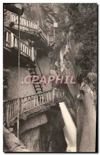 Ansichtskarte AK Les Gorges De Triege Ligne Martigny Chamonix