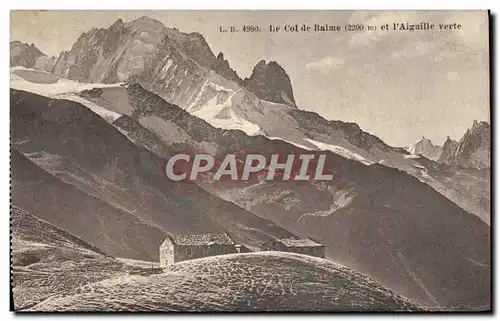 Cartes postales Le col de Balme et I&#39aiguille Verte